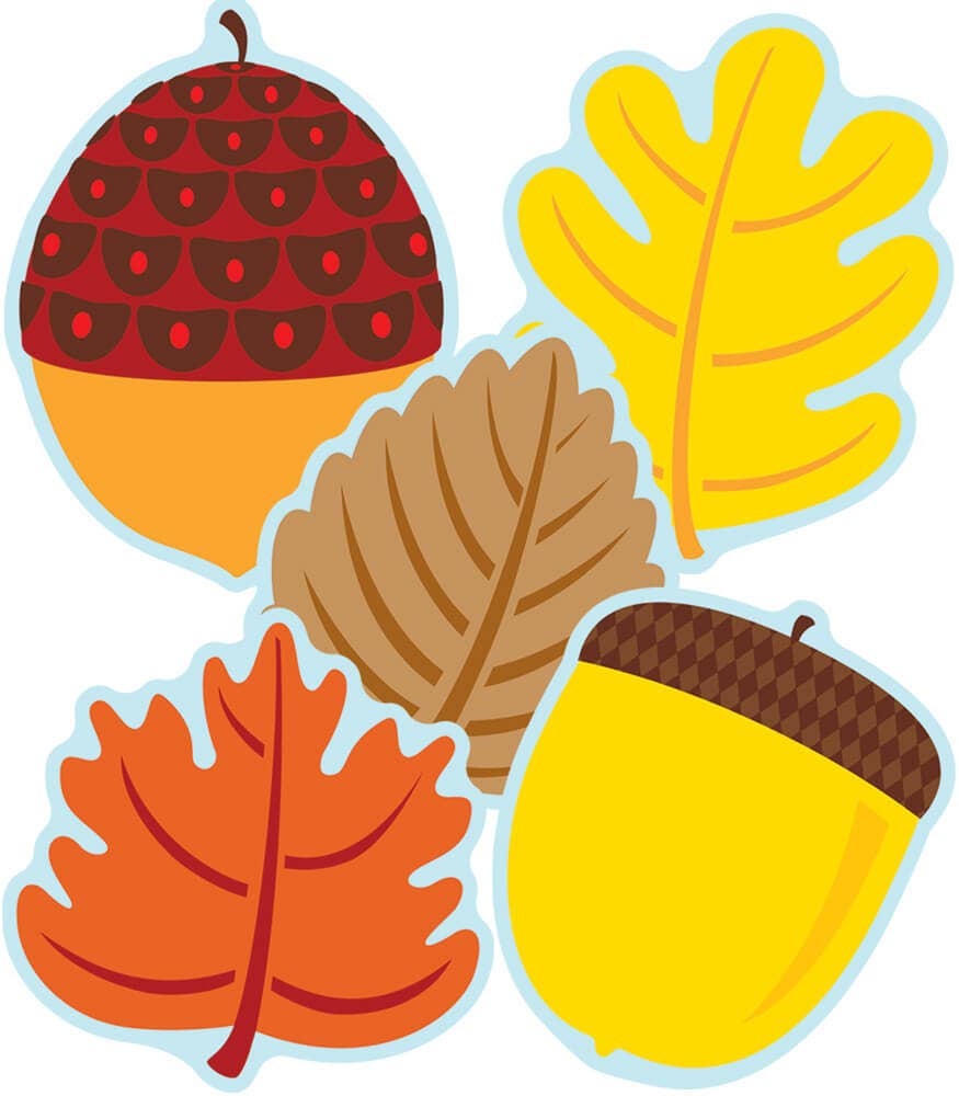 Carson Dellosa Education - Wholesale Cutouts - Leaves & Acorns Cutouts0
