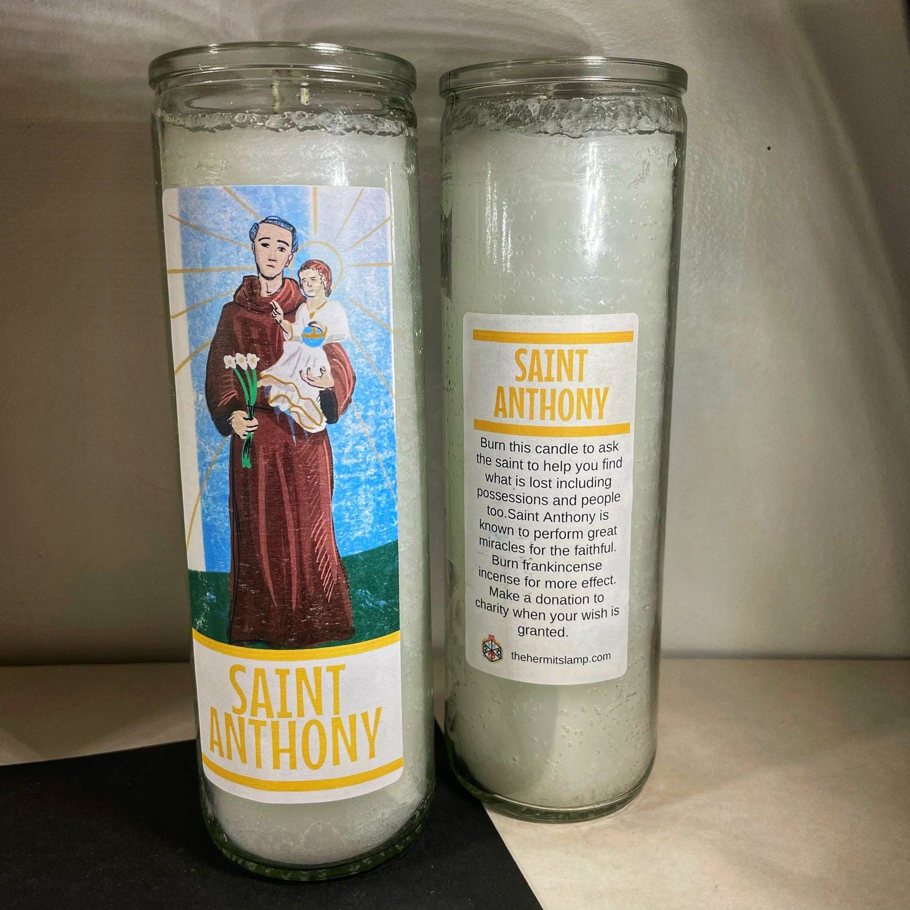 The Hermit's Lamp - Wholesale Votive Candle - 7 Day Candle - Saint Anthony0