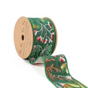 D Stevens Fuchsia Crushed Velvet Designer Ribbon Wired - Fabulous