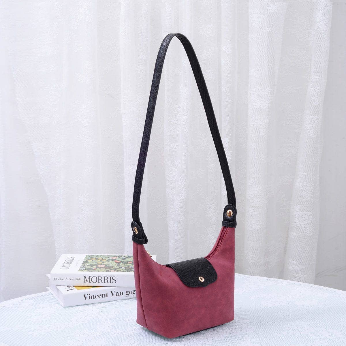 MiMi Wholesale - Vente Sac porté épaule – femme - Sac convertible en daim SU780 : pochette/épaule/croisé6