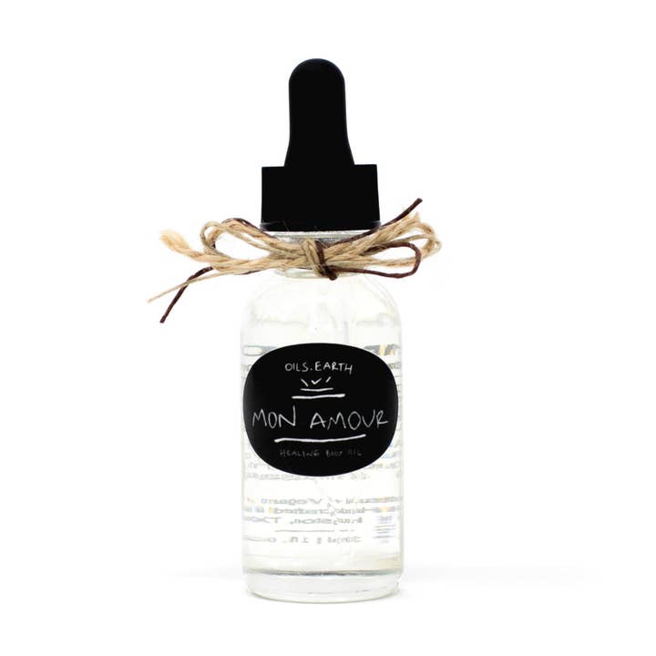 MON AMOUR • Huile pour le corps Open Heart + Loved pour la vente par Oils.Earth