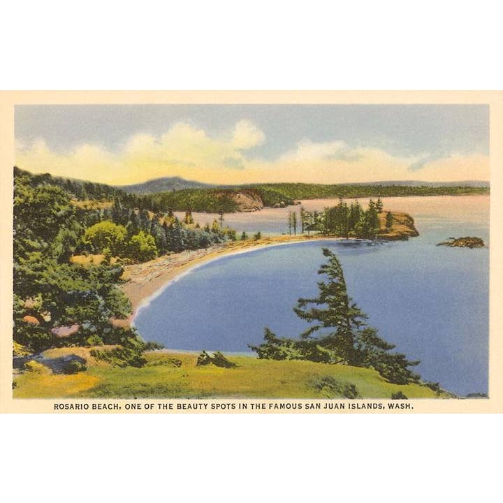 Postcard NW-34 Rosario Beach, San Juan Islands, Washington for wholesale by Found Image Press