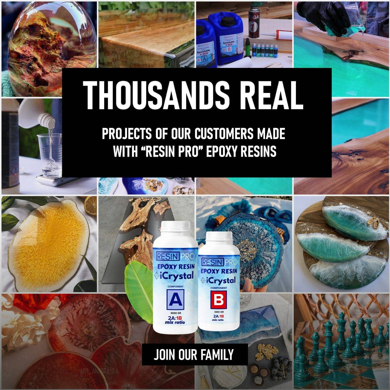 Professional Resins, LLC - Wholesale Craft Supplies - "ICRYSTAL" – Clear Epoxy Resin for Craft & DIY6