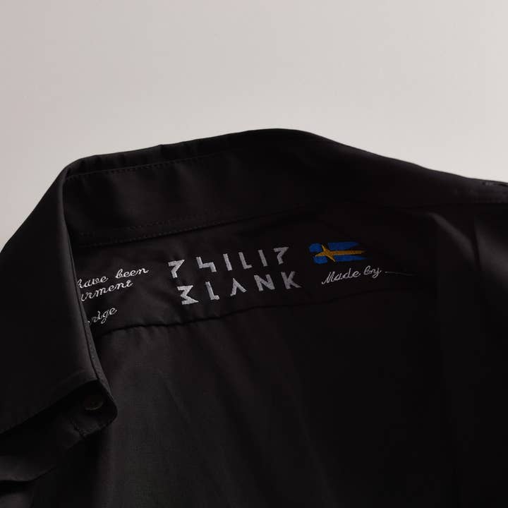 Philip Blank – wholesale Skjortor – Herr – Black cotton shirt