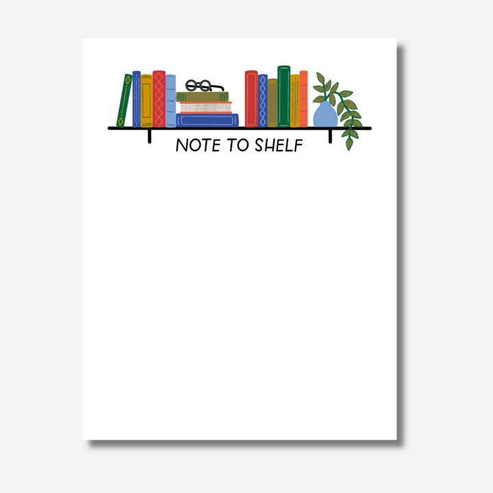 Note To Shelf Notepad | Bookish Gift for wholesale by Just Follow Your Art