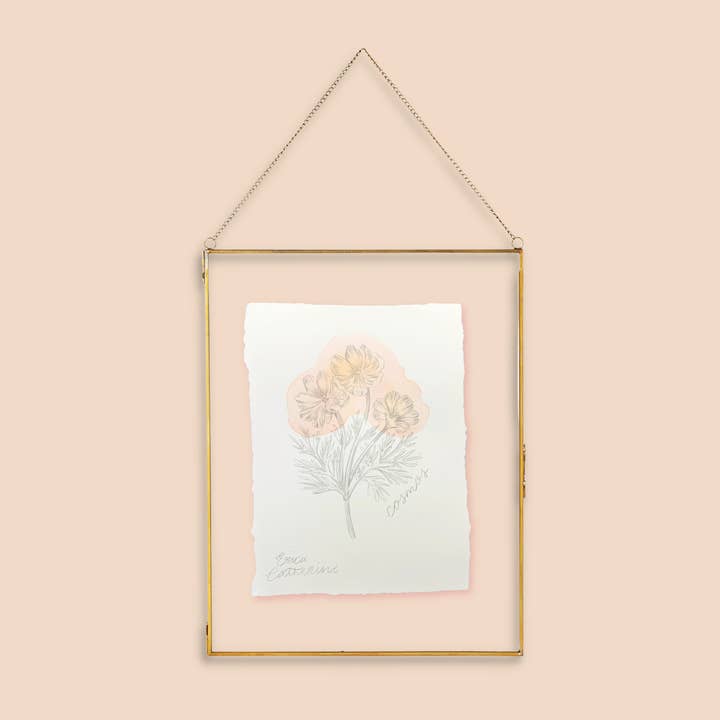 Geboortebloem in oktober - originele tekening van Cosmos Mini voor wholesale door Erica Catherine Illustration