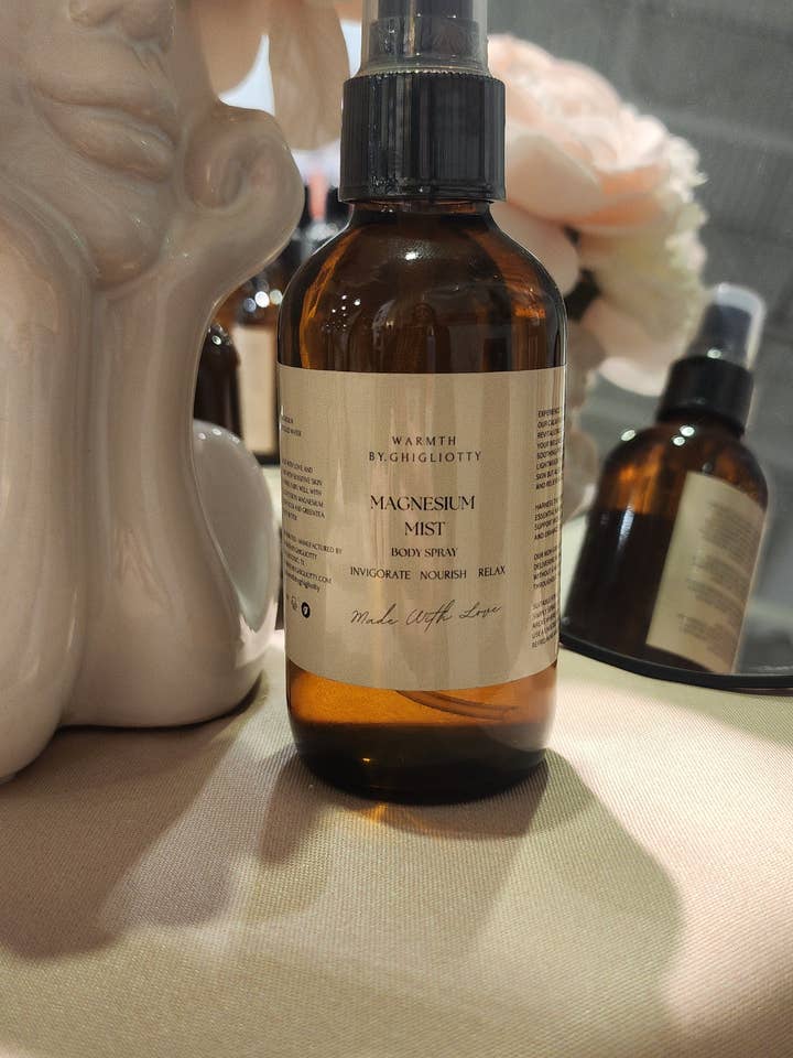 Magnesium Body Mist for wholesale by WARMTHBYGHIGLIOTTY