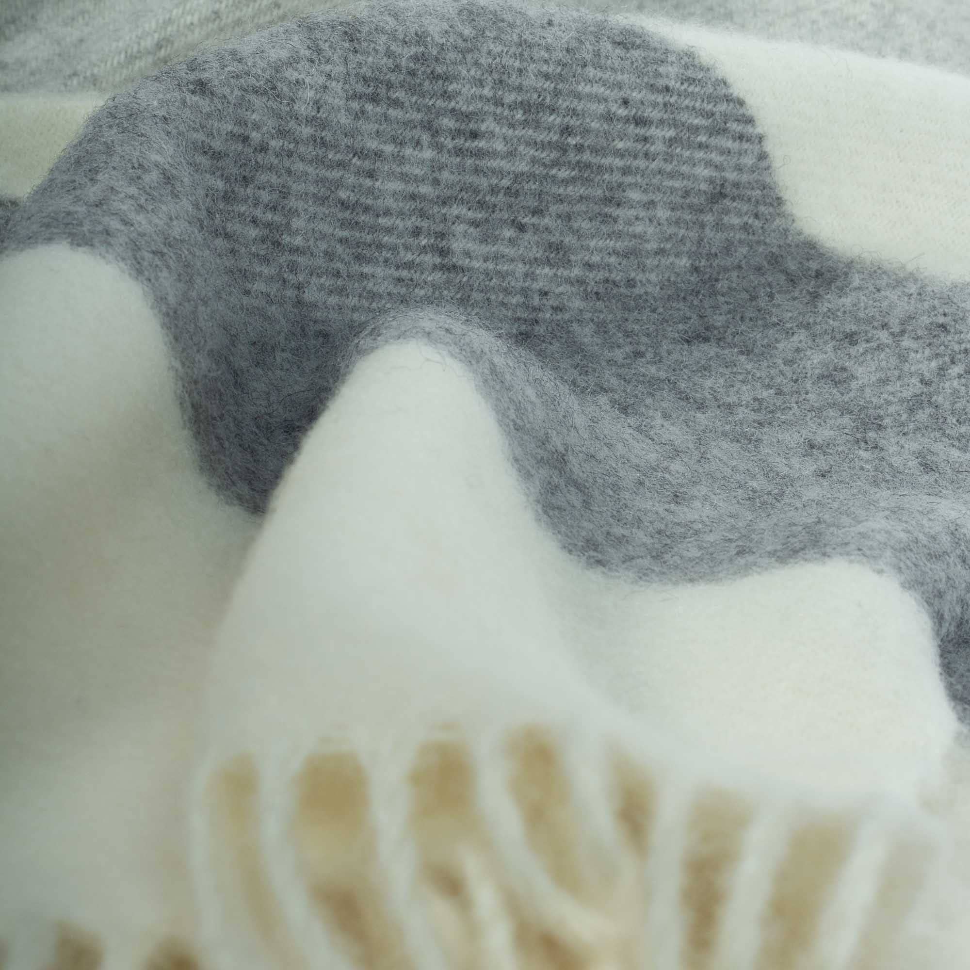 MoST – Manta para sofá por atacado – Manta de Lã AGATHA cinza1