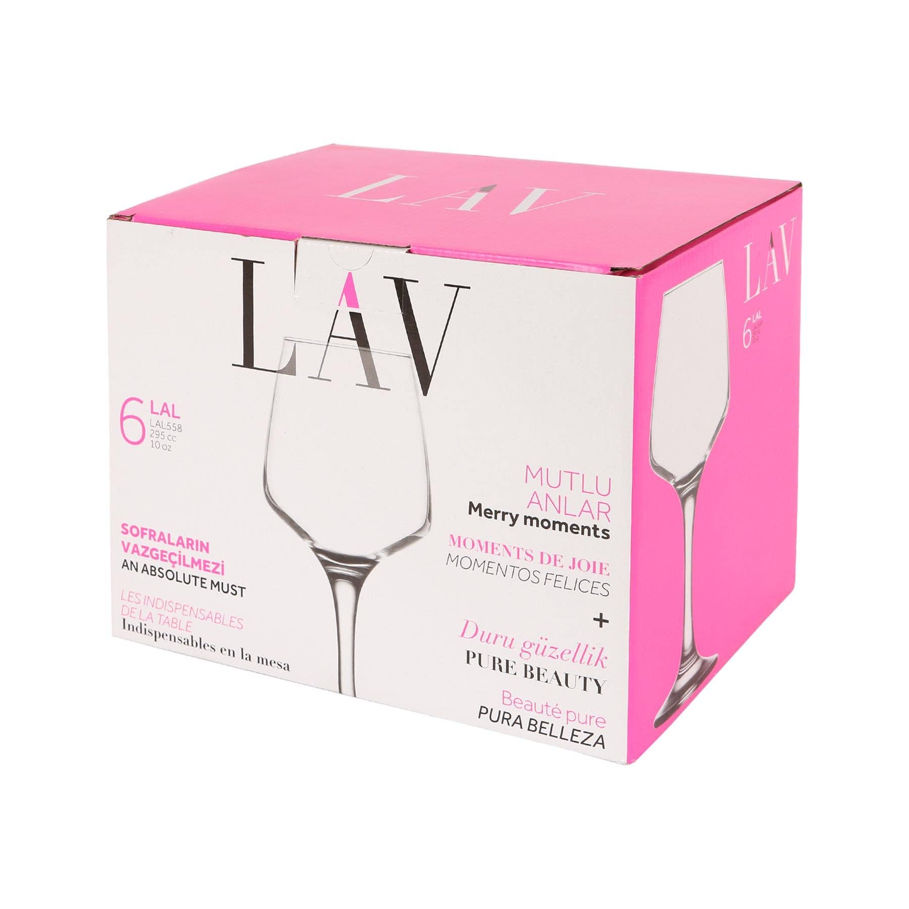 Rinkit Ltd - Wholesale Wine Glass - 295ml Lal White Wine Glass - By LAV6
