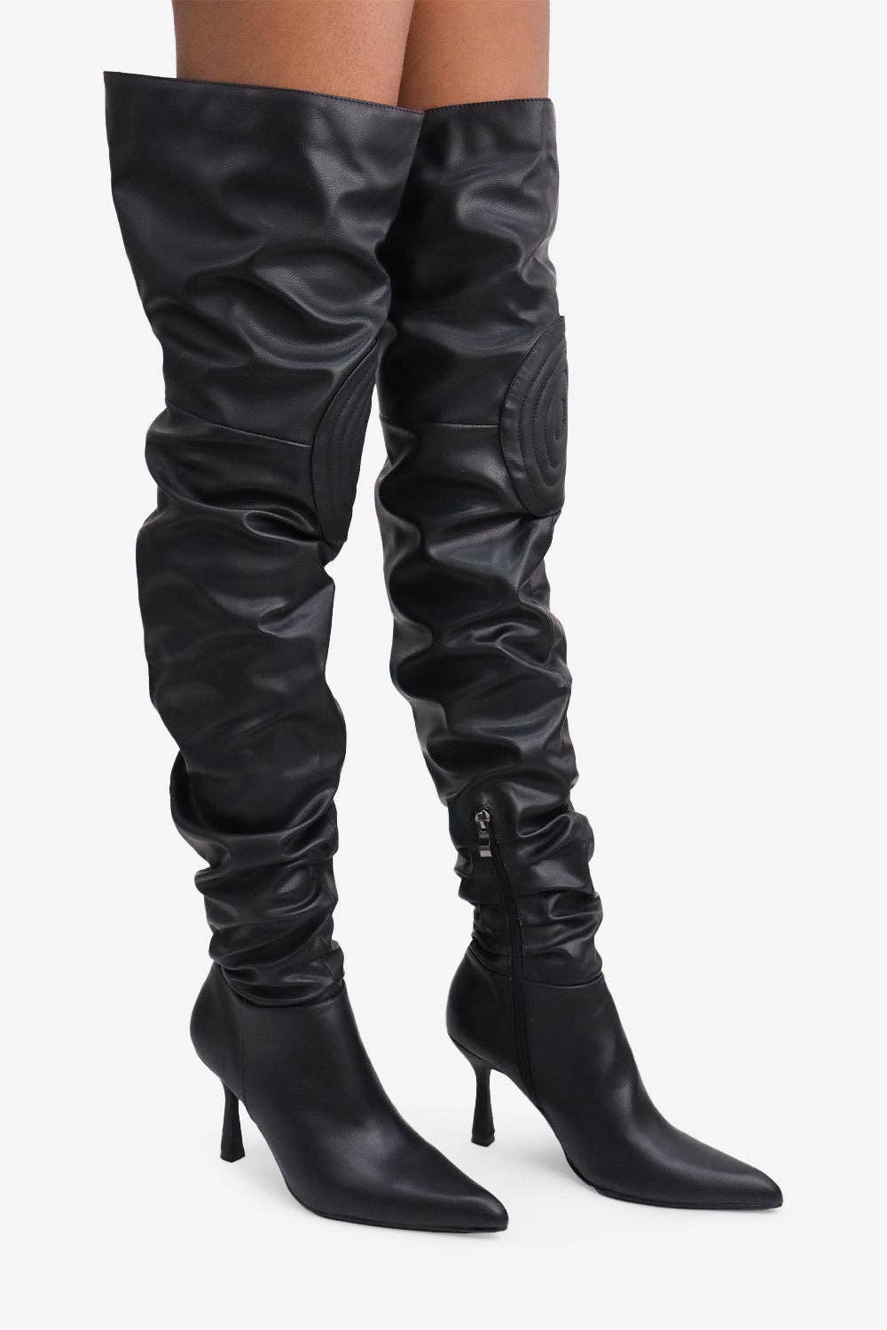 Lemonade Shoes - Wholesale Boots - Women's - KOMODO - Ruched Over-The-Knee Boots3