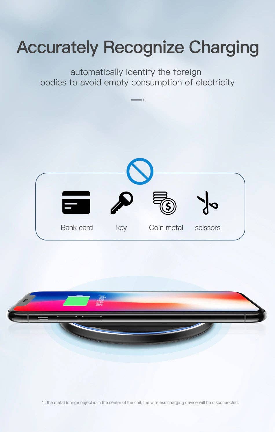 Black 10W Fast Wireless Charger Charging Pad For Qi Enabled Device for wholesale on Faire11