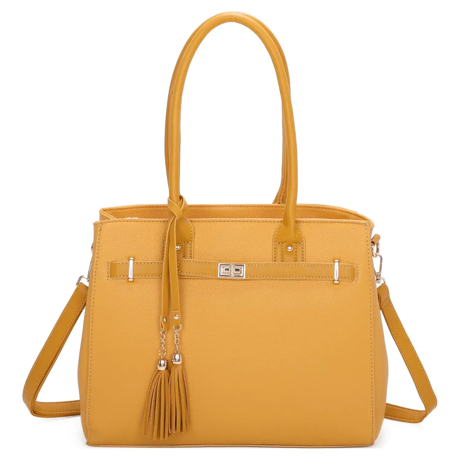 Superbia - Wholesale Handtas met handvat - Dames - Superbia grote tweekleurige draagtas met kwastje aan de voorkant, A4, 93140