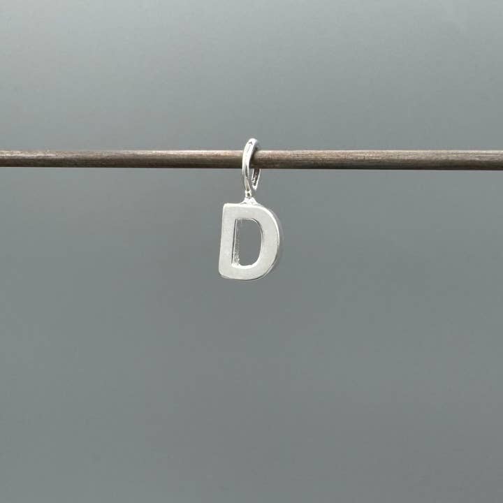 Something Silver - Wholesale Individual Charm/Pendant - Perfect Little Block Letter Initial Charm30