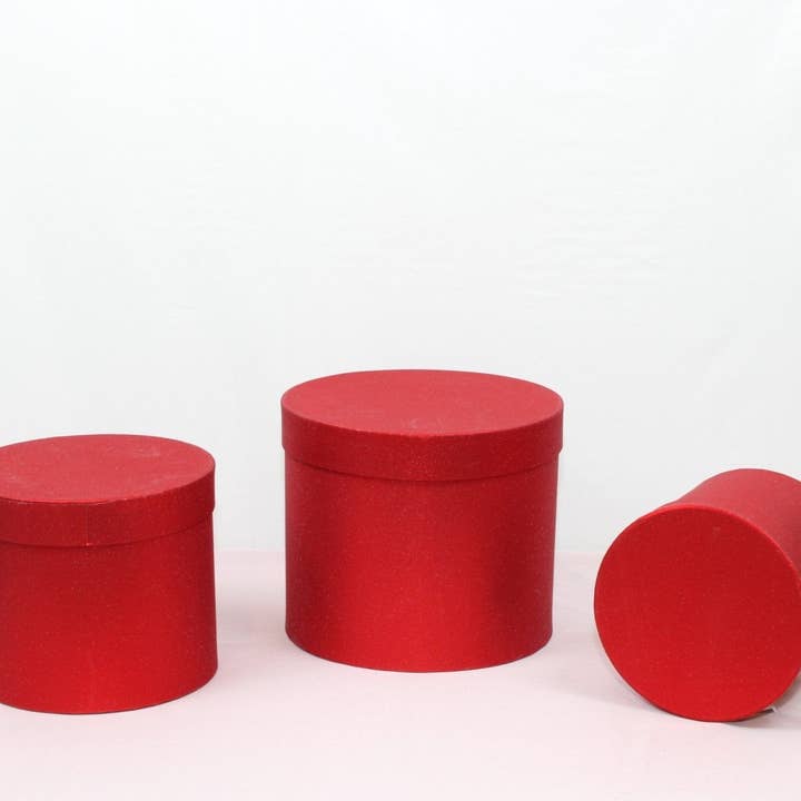 Elegant Design Supply - Wholesale Decorative Box - Shiny Round Flower Hat Box with Lid9