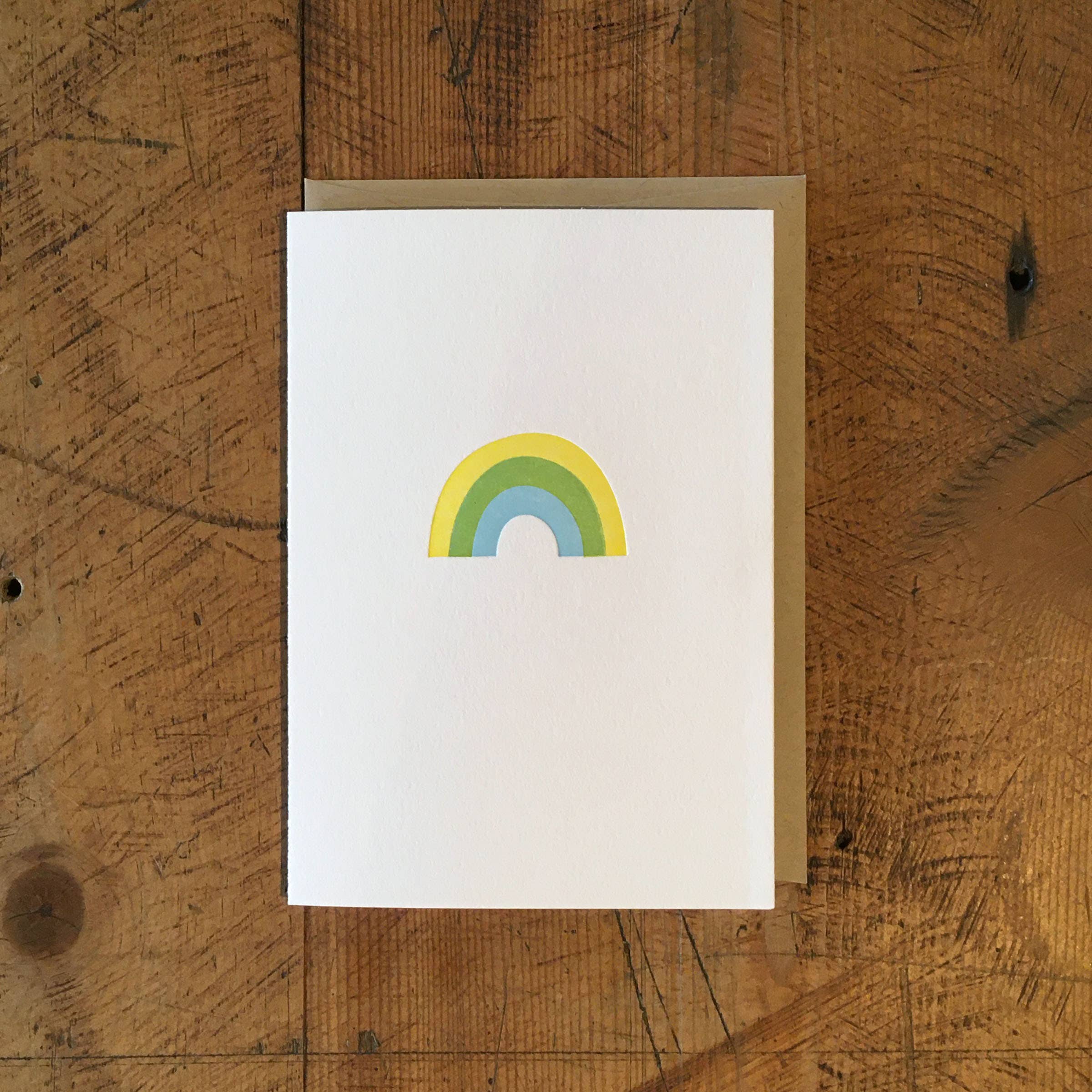 Green Bird Press - Wholesale Everyday Greeting Card - Rainbow Letterpress Card4