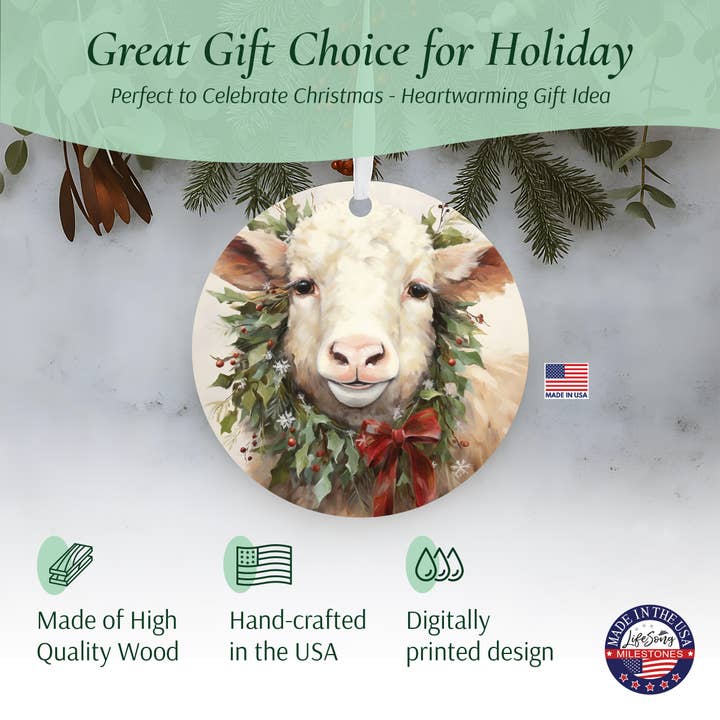 LifeSong Milestones - Wholesale Ornament - Highland Cow Holiday Ornament | Christmas Gift Idea1