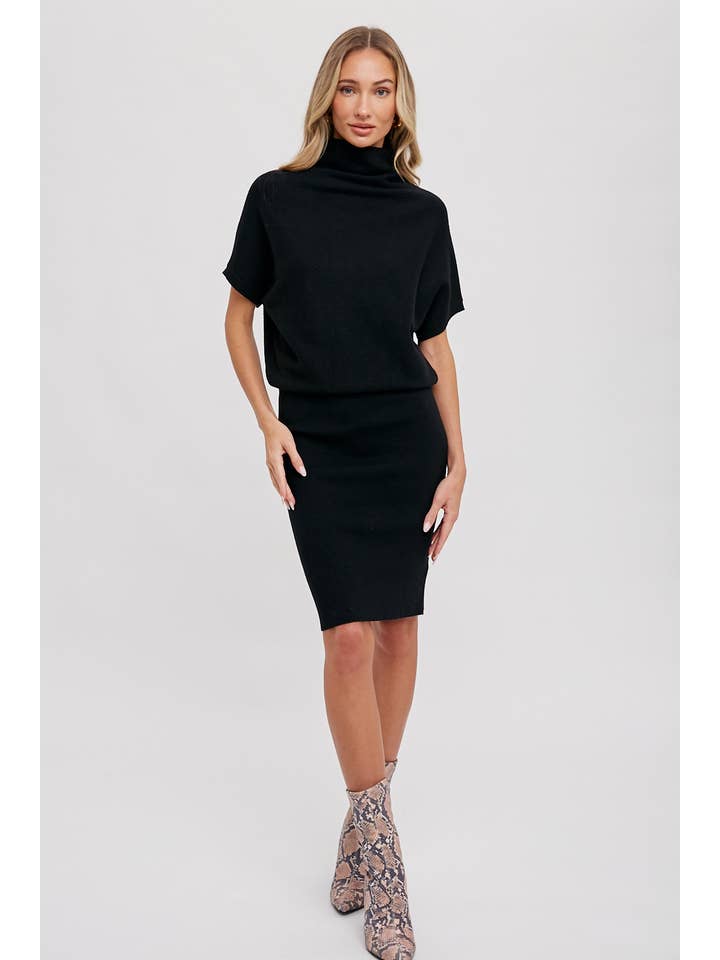 Bluivy - Wholesale Dress - Women's - SLOUCH NECK DOLMAN MIDI DRESS17