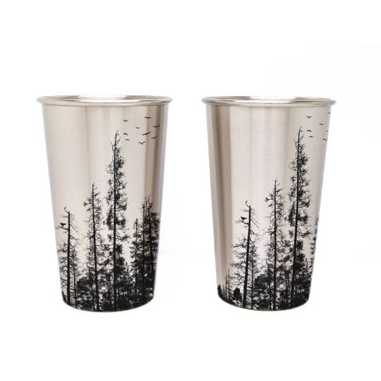 Pine Tree Forest Stainless Steel for wholesale by Black Lantern