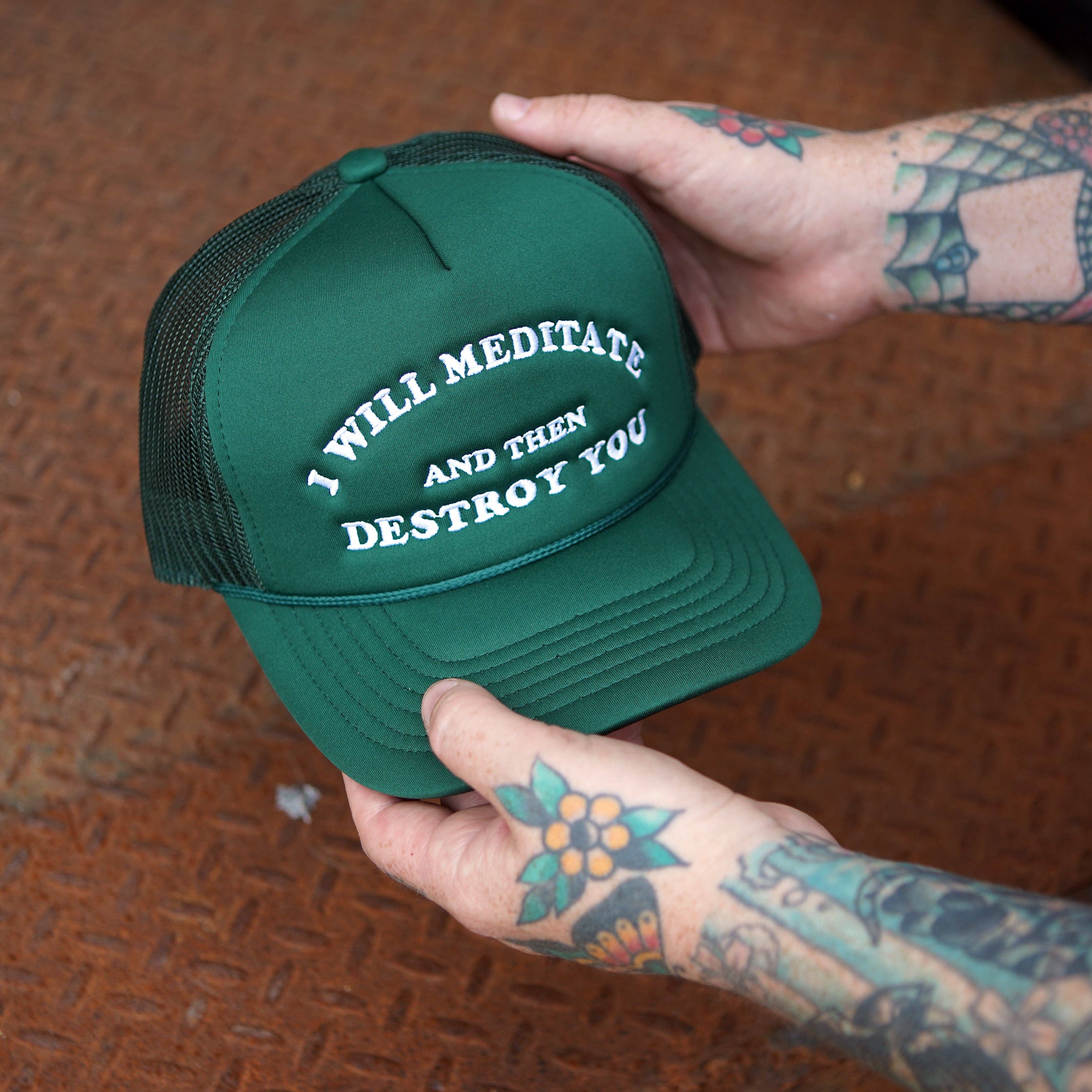 Stuntin Goods - Wholesale Trucker Hat - Unisex - Yoga Flame Foam Trucker Hat2