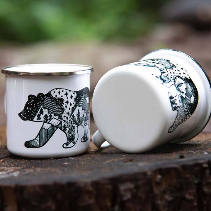Roaming Bear, Camping Mug for wholesale by Mountain Mornings