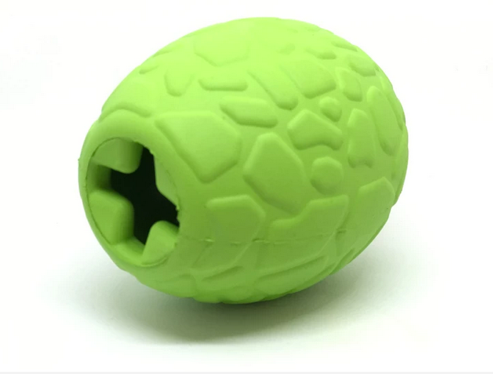 Green Dinosaur Egg - Chew and Enrichment Toy for wholesale on Faire7