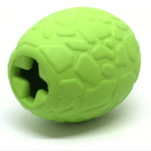 Green Dinosaur Egg - Chew and Enrichment Toy for wholesale on Faire7