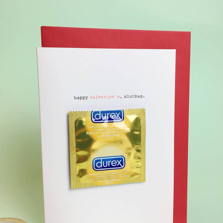 BUON SAN VALENTINO, SGUALDRINA! Biglietto d'auguri per la vendita all'ingrosso da parte di fracas studios.