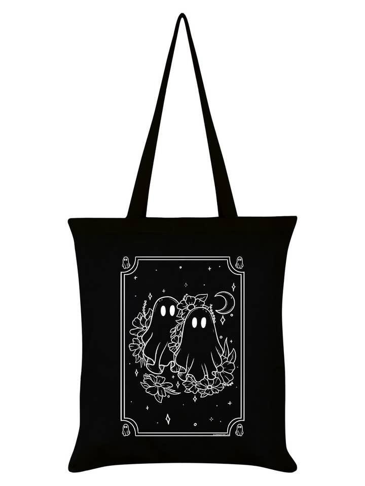 Galaxy Ghouls Deadly Duo Black Tote Bag for wholesale by Grindstore