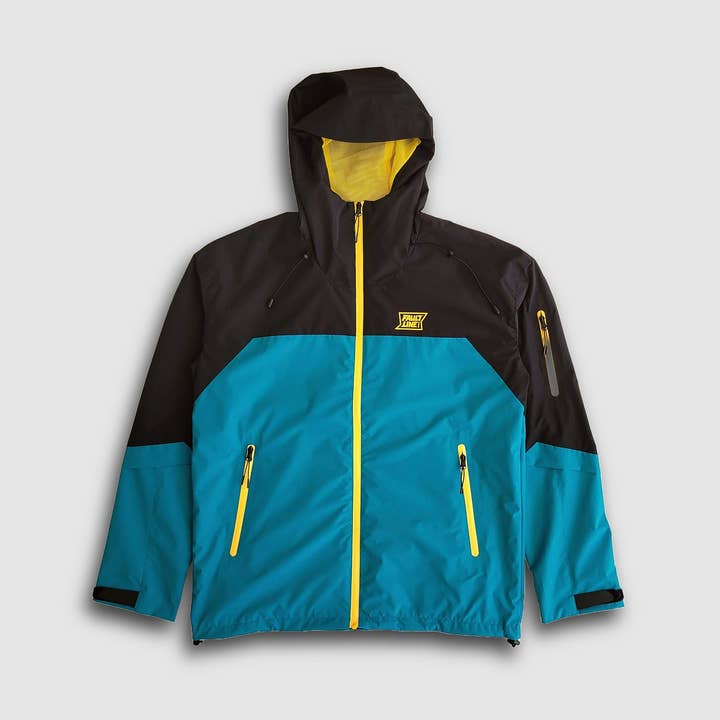 Giacca Impermeabile Forest Trail - Nero/Teal per la vendita all'ingrosso da parte di FaultLine395