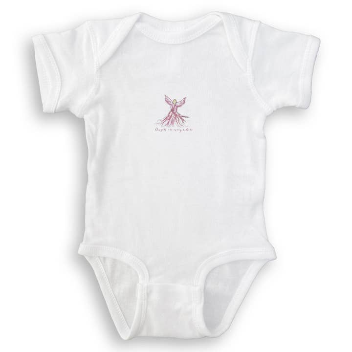 French Graffiti – Engroshandel Viskestykke – Pink Whispy Engel med Engle Er Overalt14