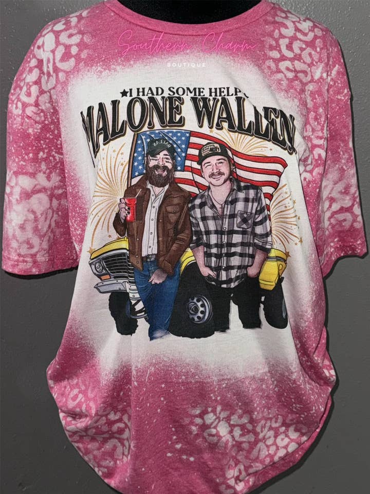 Malone Wallen Heliconia Tee for wholesale by Southern Charm Boutique