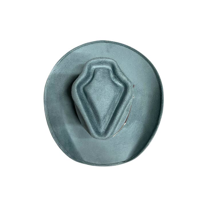 The Modern Cactus Co - Wholesale Cowboy Hat - Unisex - Vegan Suede Western Arrowhead Cowboy Hat w/ Leather Band7