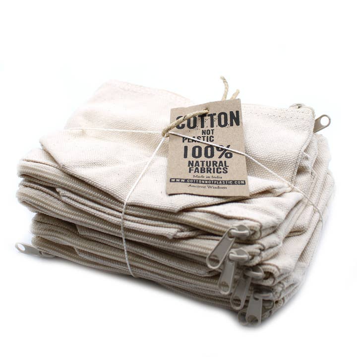 AW Artisan - Wholesale Toiletry Bag - Unisex - Natural Cotton Toiletry Bag 10 oz - Mini Toiletry Bag2