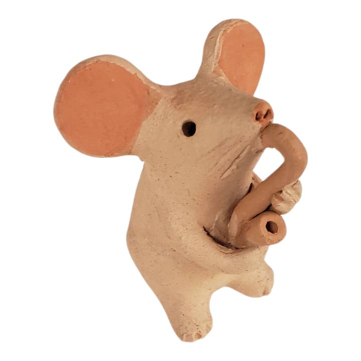 Barro Rojo Mice Musician from Oaxaca Mexico for wholesale by The Little Pueblo