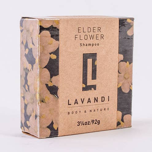 Organic Shampoo & Conditioning Bar - Elderflower - Dry Hair for wholesale by Lavandi Body & Nature