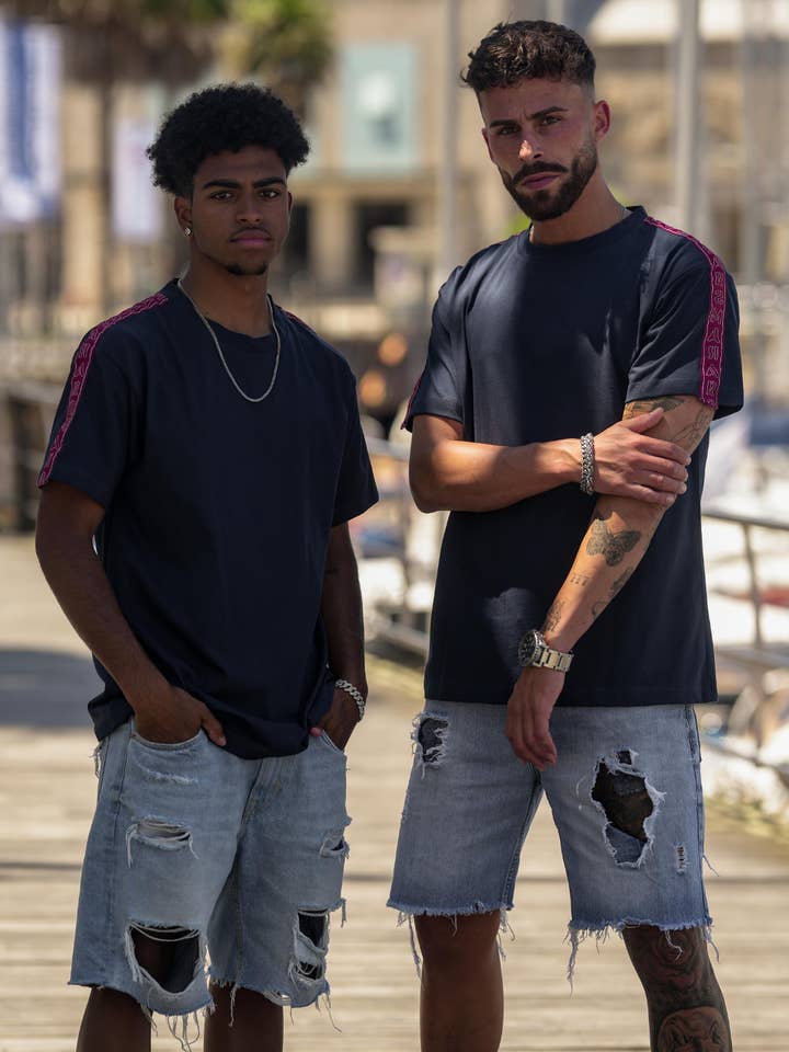 T-shirt TAPERED Navy Blue for wholesale by Arsmara