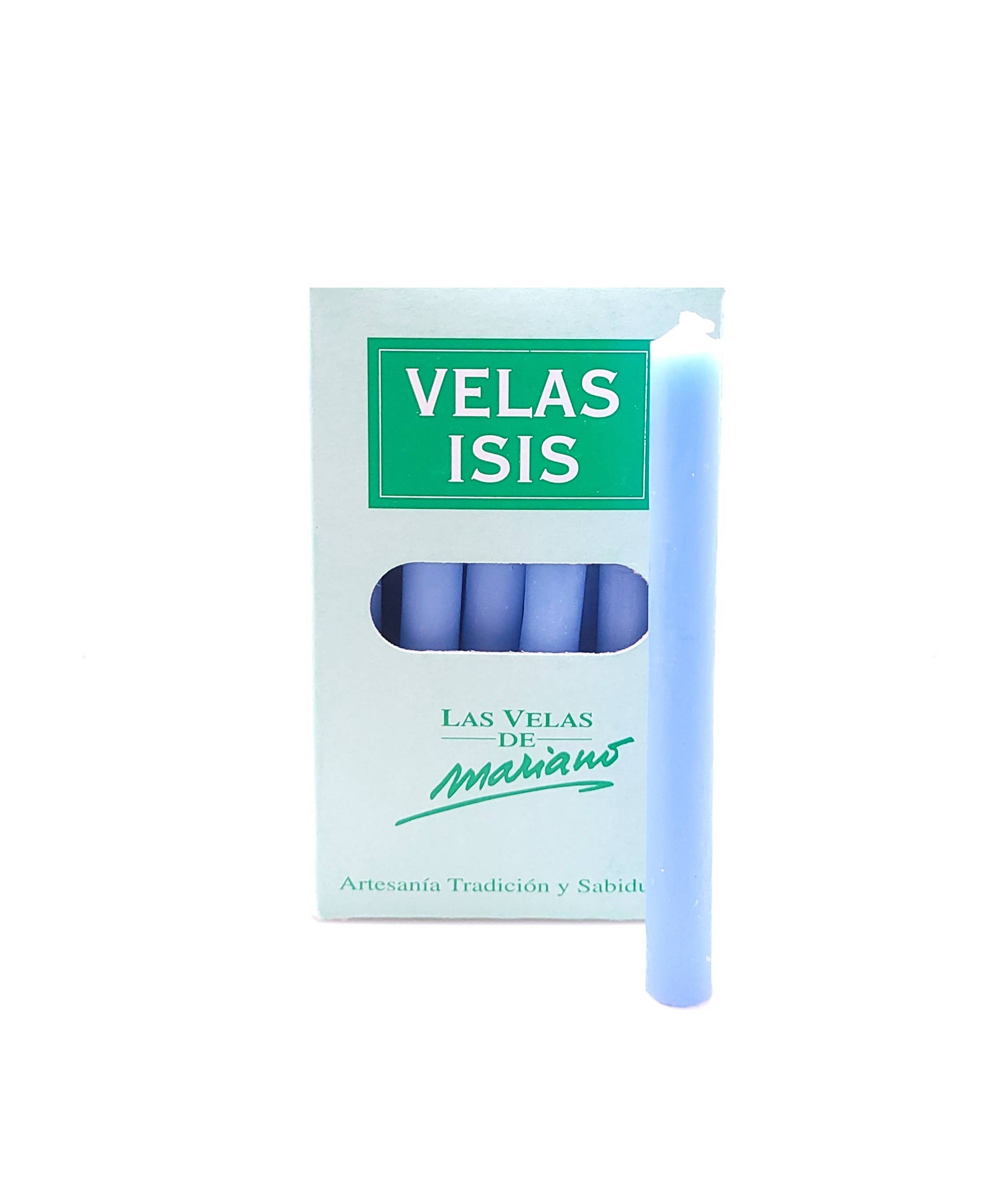 WLM - Wholesale Tapered Candle/Candlestick - Sky Blue Isis II Candle Box0