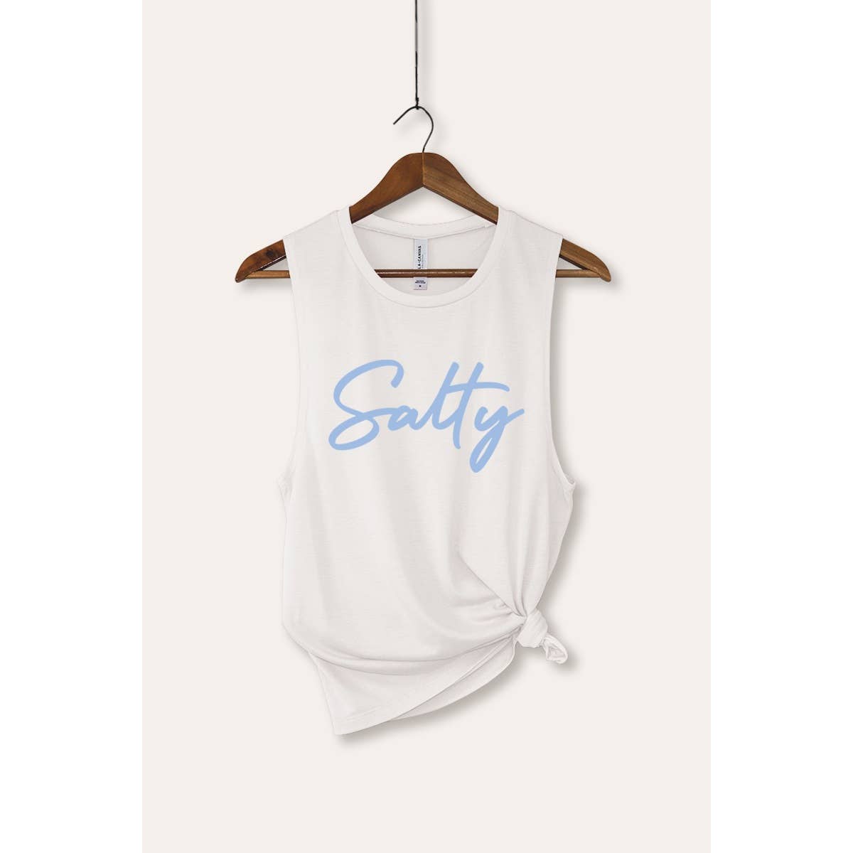 VINTAGE POINT USA – wholesale Tank top – Women′s – SALTY CURSIVE TYPOGRAPHY GRAPHIC TANK TOP11