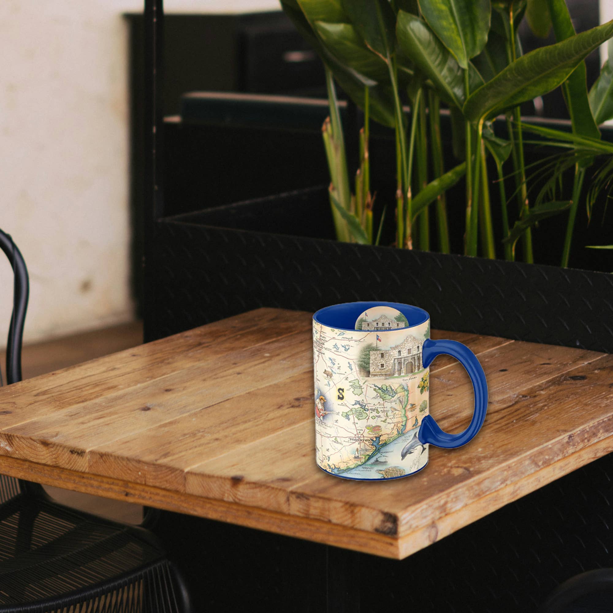 XPLORER MAPS - Vente Tasse à café - Mug Carte de l'État du Texas – Céramique 16 oz | Œuvre d'art Xplorer Maps1