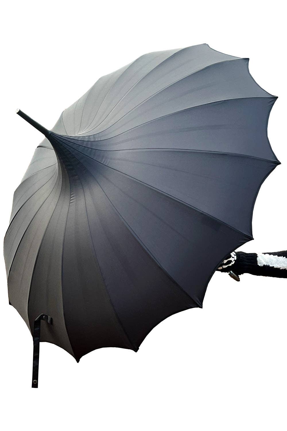 vampirefreaks - Wholesale Umbrella - Unisex - Batwing Pagoda Umbrella [MIDNIGHT BLACK]3