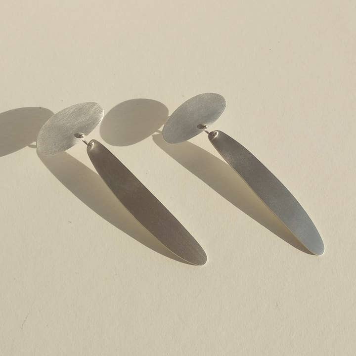 Sterling Silver Miro Long Drop Earrings for wholesale by tothemetal
