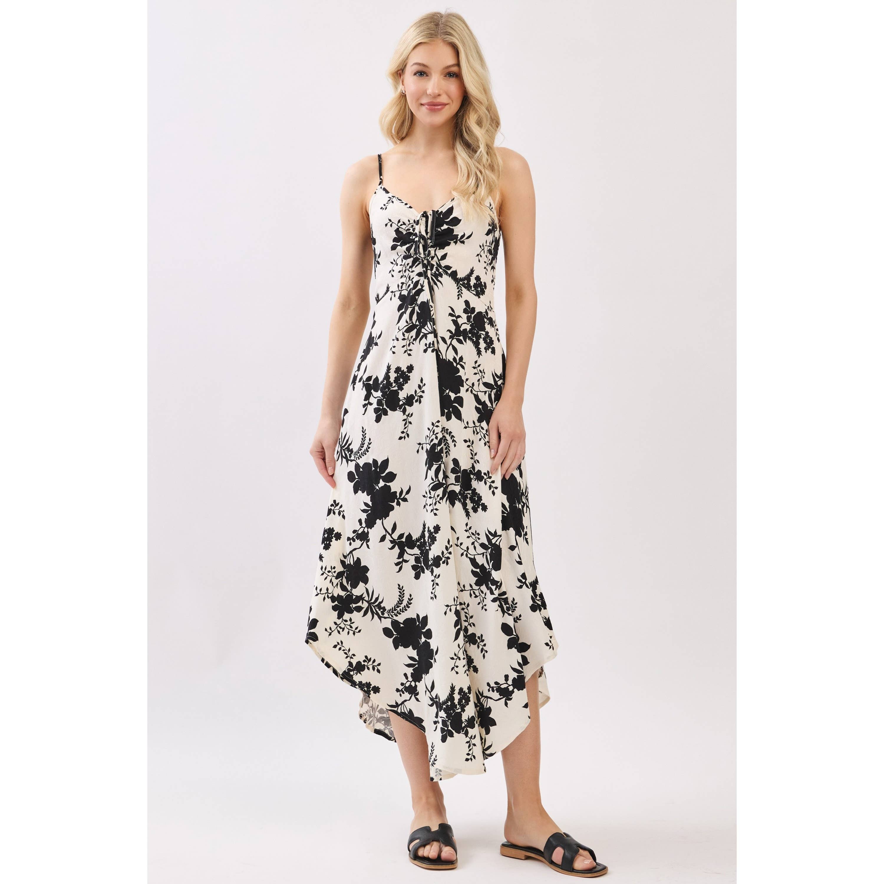 Final Touch - Vendita all'ingrosso Vestito - Donna - Vestito sottoveste in raso di rayon stampato floreale - VD17412B426