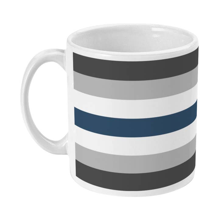 Greygender Pride Flag Coffee Mug for wholesale by Rainbow & Co
