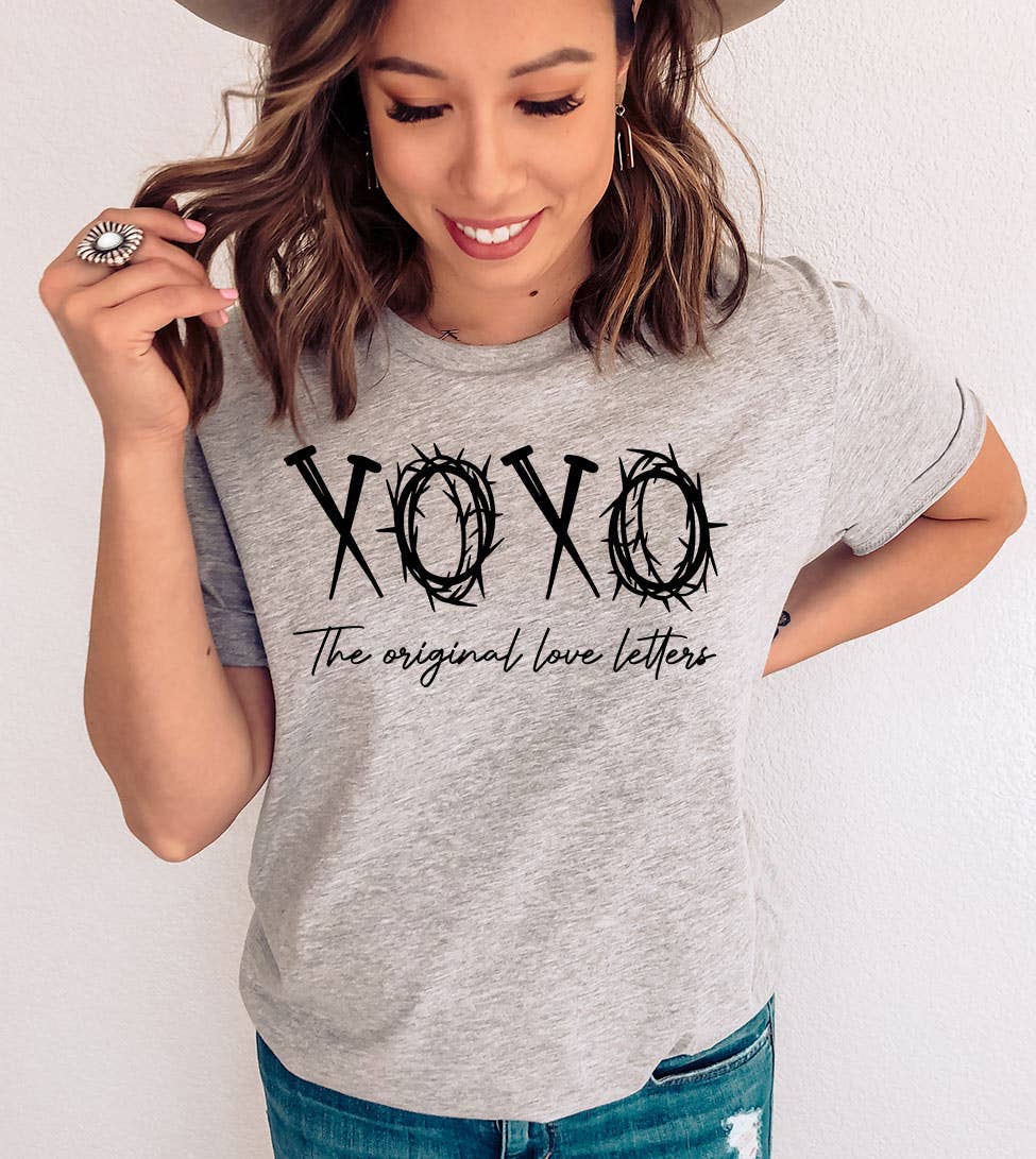 House Of Rodan - Venta al por mayor Camiseta estampada - Mujer - XOXO Love - Camiseta cristiana religiosa de Pascua Jesús Dios2