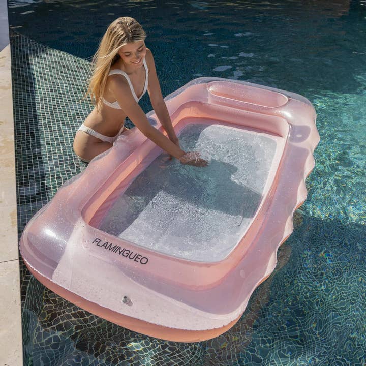 Flamingueo – wholesale Beach accessories – Wavy pink grid float7