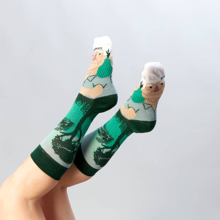 Multi David Attenborough Jungle Sock for wholesale on Faire1