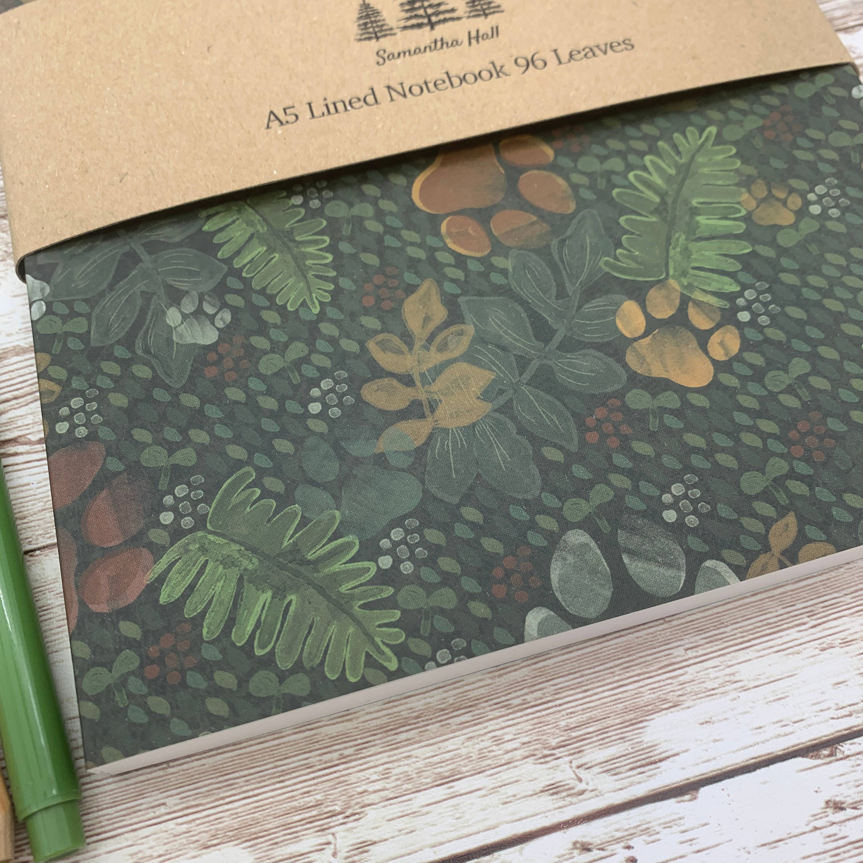 Samantha Hall Designs – wholesale Notebook – Paw Prints Notebook3