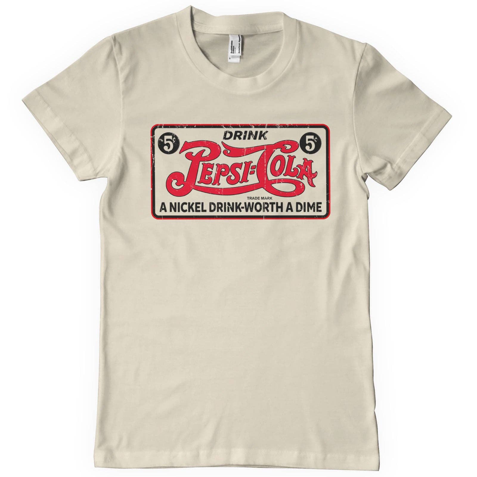 Hybris Production AB – Engroshandel T-shirt med print - Unisex – Pepsi-Cola t-shirt med vintage-skilt0