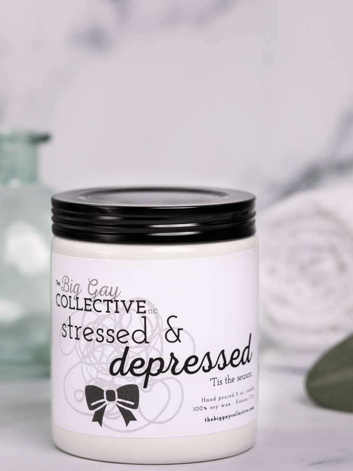 Stressed & Depressed for wholesale by The Big Gay Collective LLC