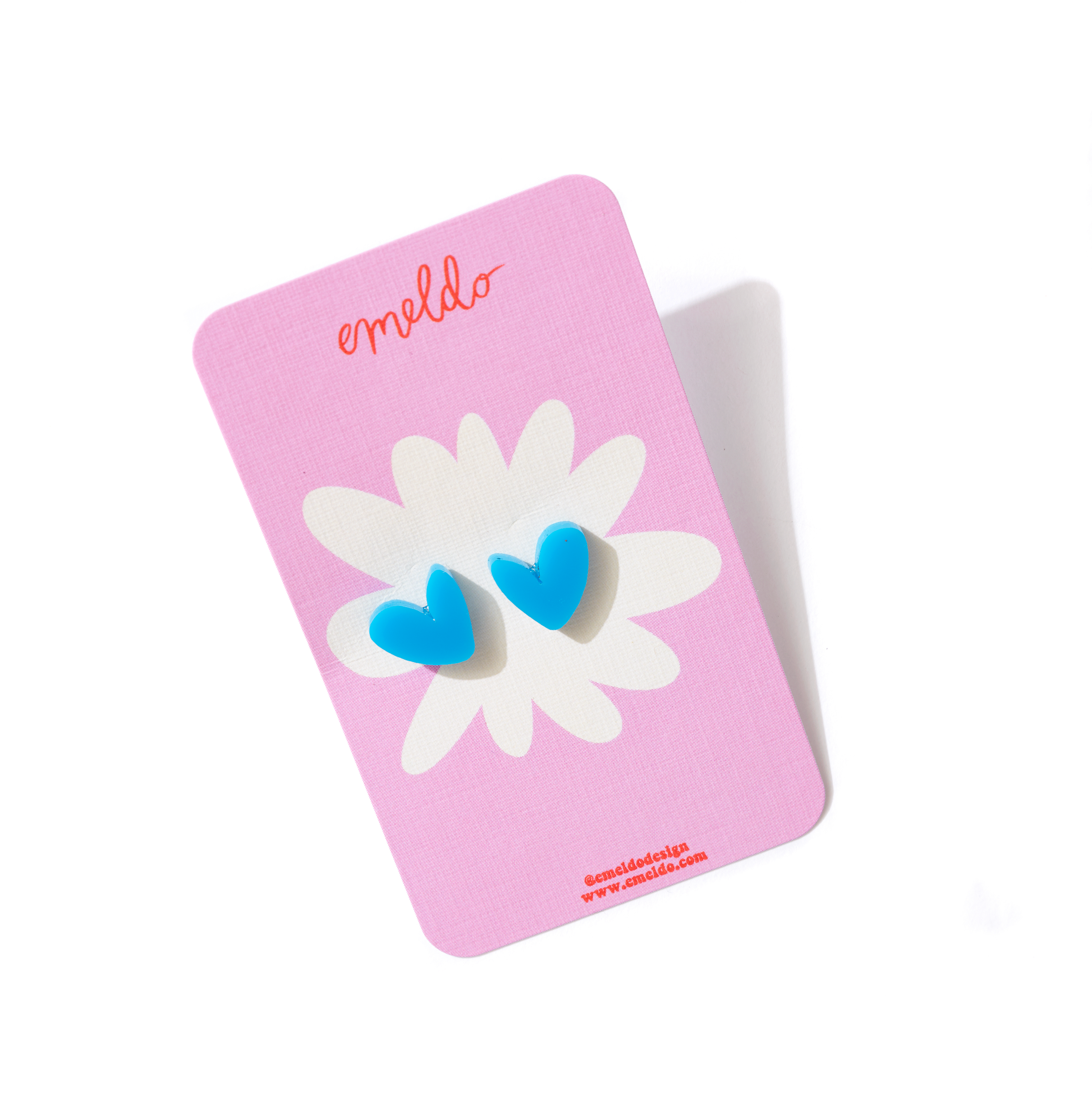 Emeldo - Wholesale Stud/Post Earrings - Heart Studs // Select Colour14